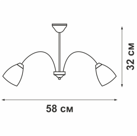 V3720-8/3PL Люстра V3720-8/3PL, 3хЕ14 макс. 60Вт