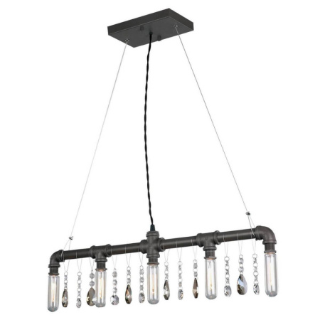 LSP-9375 Люстра подвесная, LOFT, коричневый, E14 5*40W
