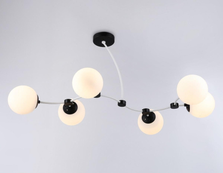 TR2552 Подвесной светильник TR2552/6 WH/BK белый/черный E27/6 max 60W 1160*600*450