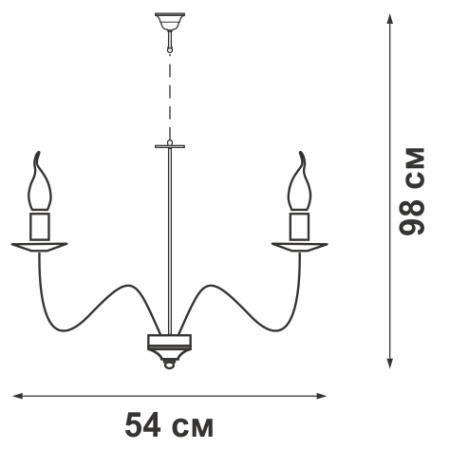 V1301/6 Люстра V1301/6, 6хЕ14 макс. 60Вт