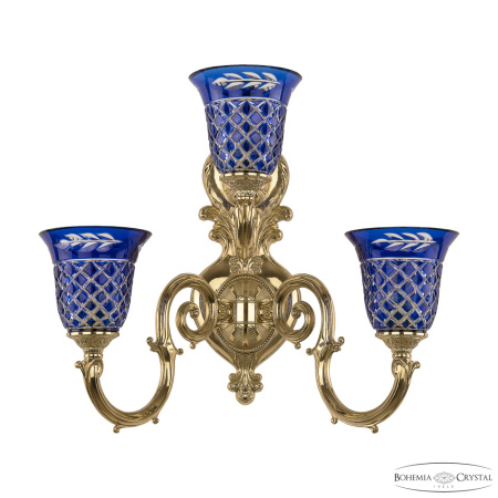 Светильник 7203B16/2+1/210 G P2 U Clear-Blue/H-1J, 3x40 w, 48х28х42 см