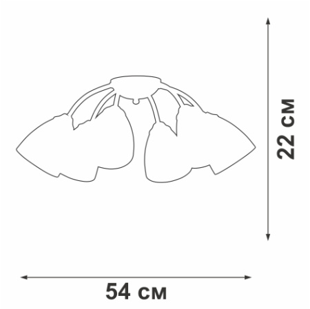 V3737-0/6PL Люстра V3737-0/6PL, 6хЕ14 макс. 40Вт