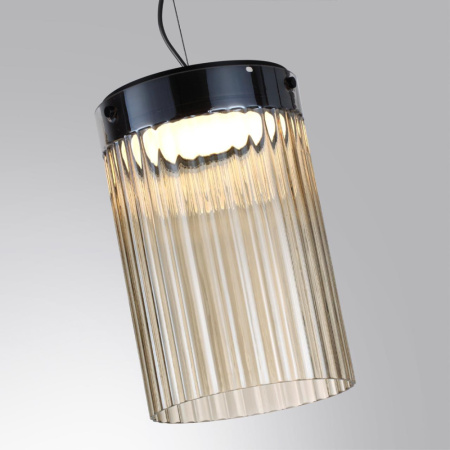 5047/15L L-VISION ODL24 303 черный/светл.янтарный/металл/стекло Подвес LED 15W 4000К 1676Лм PILLARI