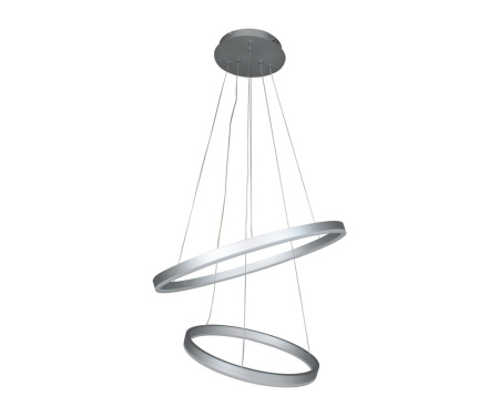 08219,16(4000К) Подвес Тор серебро d60+40 h110 Led 60W (4000K)