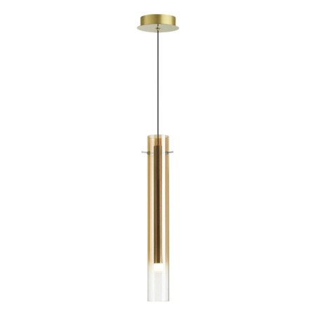 5061/5LB PENDANT ODL24 317 золотой/янтарный/металл/стекло Подвес LED 4W 3000K SHINY