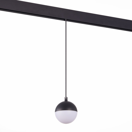 ST358.443.07 Магнитный трековый светильник подвесной Черный LED 1*7W 4000K 520Lm Ra>80 120° IP20 D90
