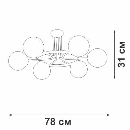 V3997-1/6PL Люстра