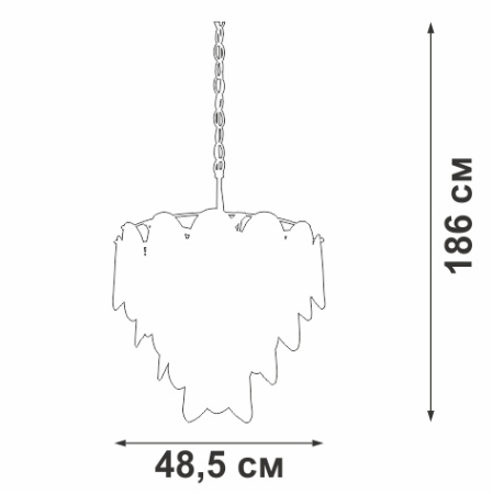 V5314-9/7 Люстра, 7хЕ14 макс. 40Вт