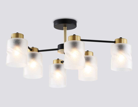 TR303325 Светильник подвесной TR303325/6 BK/GD черный/золото E27/6 max 60W D680*270