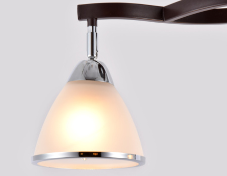 TR3112 Подвесная люстра TR3112/3 DCF/CH темный кофе/хром E27 max 40W 550*150*320