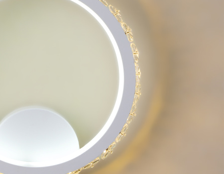 FA211 Настенный светодиодный светильник с выключателем FA211 WH белый LED 3000K+6400K 15W 230*250*45