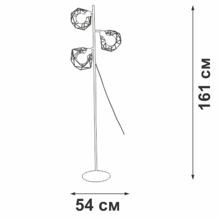 V4269-1/3P Торшер
