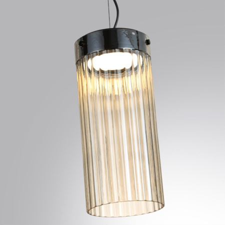 5047/10L L-VISION ODL24 303 черный/светл.янтарный/металл/стекло Подвес LED 10W 4000К 1237Лм PILLARI