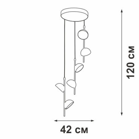 V4602-0/6S Светодиодный светильник V4602-0/6S, LED 23Вт, 3000К