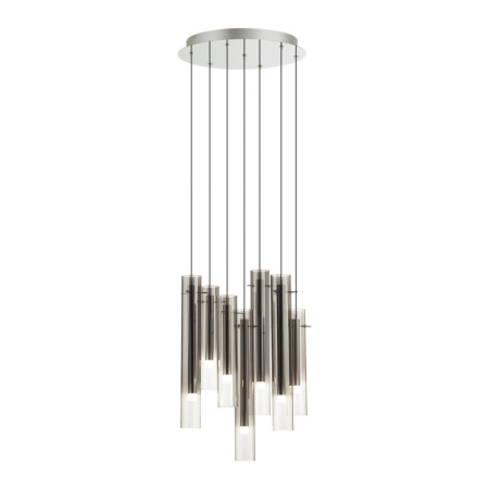 5061/32LA PENDANT ODL24 319 серебристый/дымчатый/металл/стекло Люстра каскадная LED 7*4W 3000K SHINY