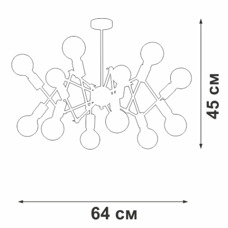 V4897-1/12PL Люстра