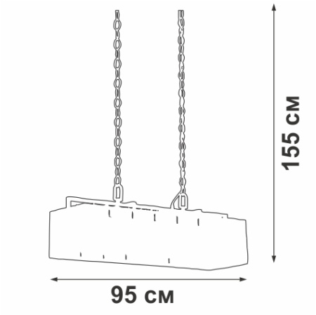 Люстра V4284-1/14, 14хЕ14 макс. 60Вт