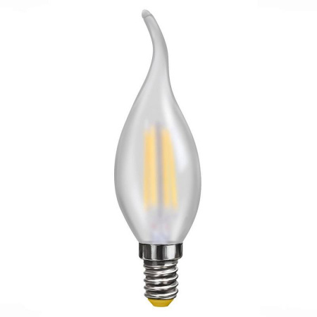 7026 VG10-CW2E14cold6W-F Лампа светодиодная свеча на ветру матовая 6W E14 4000K