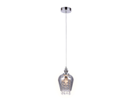 TR3609 Подвесной светильник со сменной лампой TR3609 CH/SM хром/дымчатый E27 max 40W D140*1000