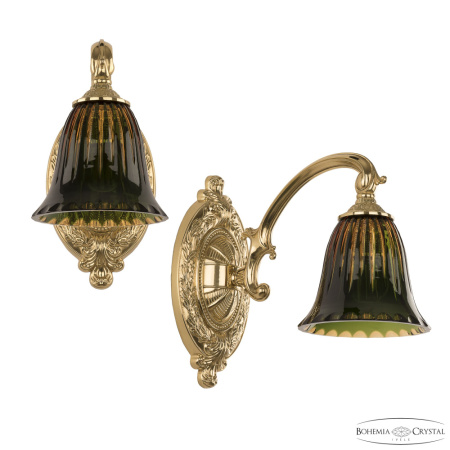 Светильник 7209B10/1/175 G P2 D Amber-Green/H-1K, 1x40 w, 14х28х26 см