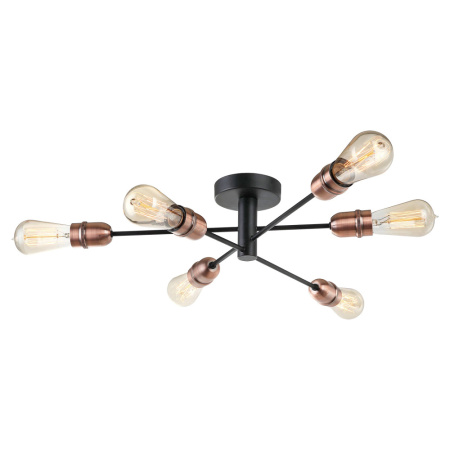 LSP-8200 Светильник потолочный Черный, Бронзовый E27 6*60W