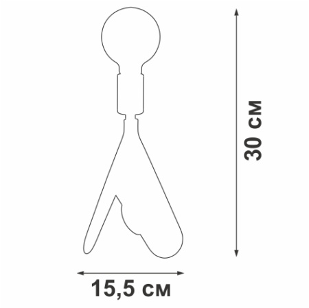 V4340-1/1L Светильник настольный V4340-1/1L, 1хЕ27 макс. 60Вт