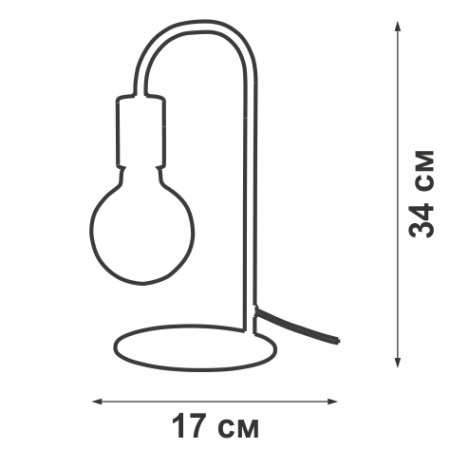 V4422-1/1L Светильник настольный V4422-1/1L, 1хЕ27 макс. 60Вт