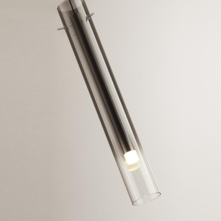 5061/5LA PENDANT ODL24 317 серебристый/дымчатый/металл/стекло Подвес LED 4W 3000K SHINY