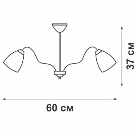 V3406/5PL Люстра V3406/5PL, 5хЕ14 макс. 40Вт, плафон ПП