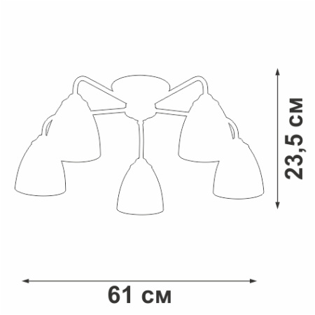 V3946-1/5PL Люстра