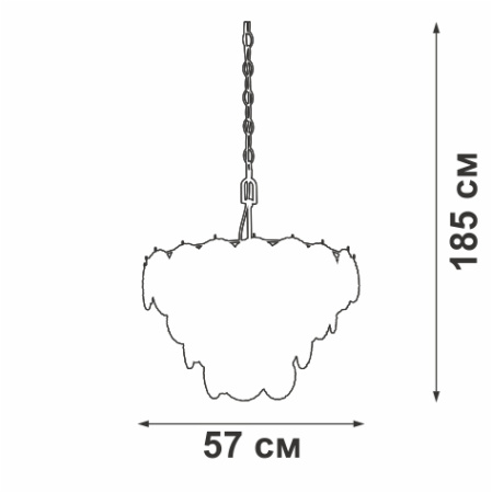 Люстра V5295-8/6+3+3+1, 13хЕ14 макс. 40Вт