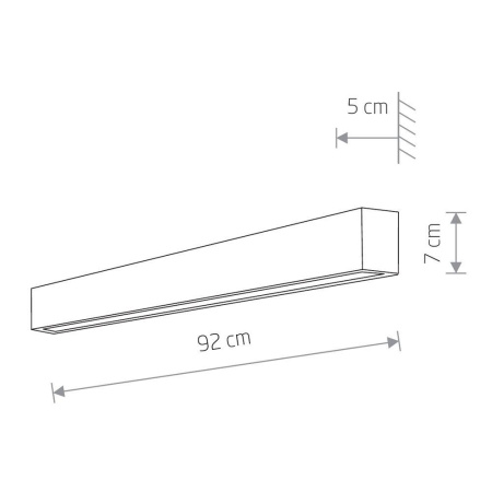 7594 Настенный светильник Nowodvorski Straight Wall Led M 7594