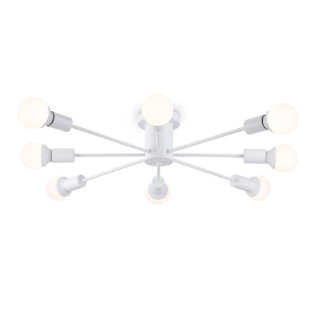 TR80408 Потолочный светильник в стиле лофт TR80408/8 WH белый E27/8 max 60W D950*150
