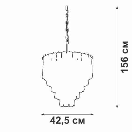 V5293-0/3+3+1 Люстра, 7хЕ14 макс. 40Вт