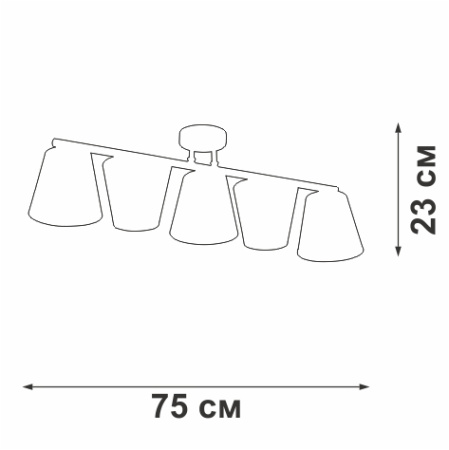 V4590-0/5PL Люстра V4590-0/5PL, 5хЕ14 макс. 40Вт