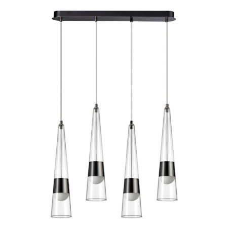 5044/42L L-VISION ODL24 301 глянц.темн.хром/прозрачный/металл/стекло Люстра LED 42W 3000K 4167Лм LUM