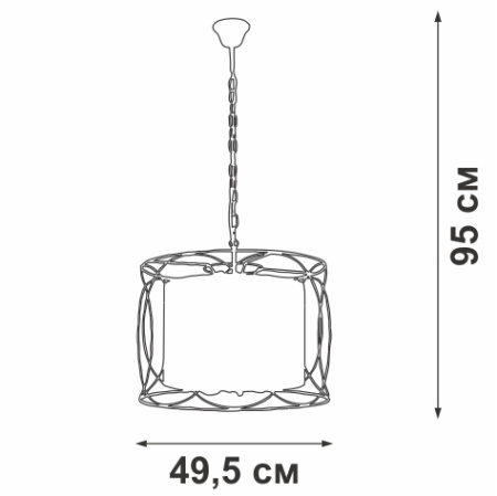 V4479-1/4 Люстра V4479-1/4, 4хЕ14 макс. 40Вт