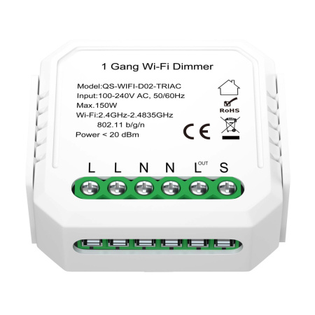 ST LUCE ST9000.500.01CDIM WIFI диммируемое реле 1 канал Белый