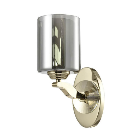 7901/A gold , Бра, Gold Glass smoky/matt white L13*H26.3*Sp22.5 cm E14 1*60W