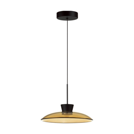 5055/9LA L-VISION ODL24 321 черный/янтарный/металл/стекло Подвес LED 9W 3000К SAUCER