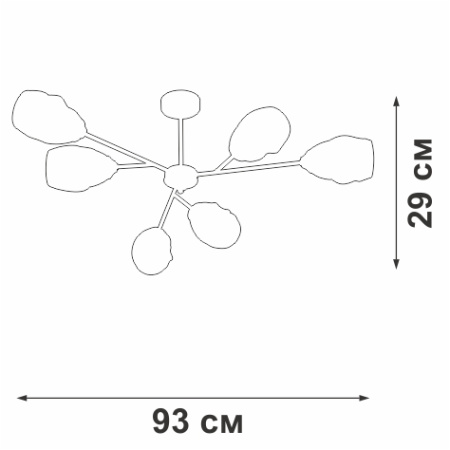 V3958-1/6PL Люстра