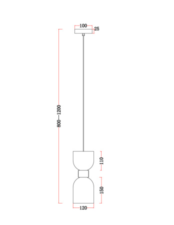 FR5203PL-01CH Подвесной светильник