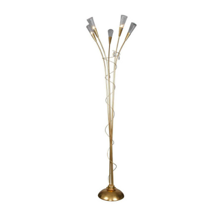 711753*** (SL1105/5)  Торшер AEREO 5х25W G9 gold foil (в комплекте)