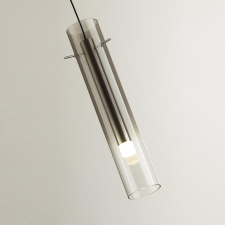 5062/5LA PENDANT ODL24 317 серебристый/дымчатый/металл/стекло Подвес LED 5W 3000K SHINY