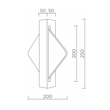 L7388-250 BS Настенный светильник LED4U