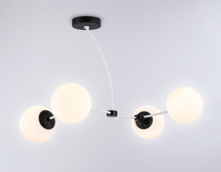 TR2542 Подвесной светильник TR2542/4 WH/BK белый/черный E27/4 max 60W 700*450*450
