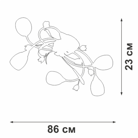 V1467/6PL Люстра V1467/6PL, 6хЕ14 макс. 60Вт