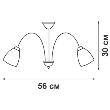 V3238/5PL Люстра V3238/5PL, 5xE14 макс. 40Вт, плафон ПП