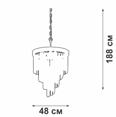 V5291-1/6+3+1 Люстра