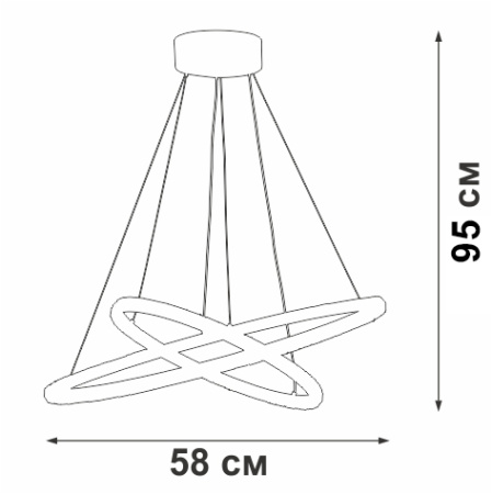 V4628-1/2S Светодиодный светильник V4628-1/2S, LED 68Вт, 3500-4000K